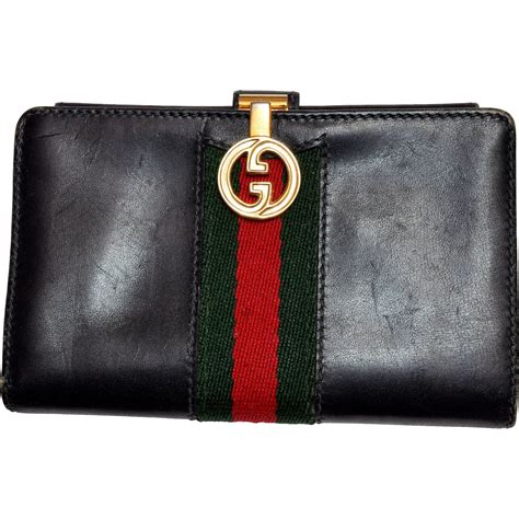 blue vintage gucci wallet|pre owned Gucci wallet.